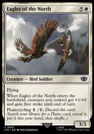 (007) Magic The Gathering The Lord of the Rings: Tales of Middle-earth Single: Eagles of the North  Common