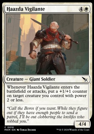 (018) Magic The Gathering Murders at Karlov Manor Single: Haazda Vigilante  Common