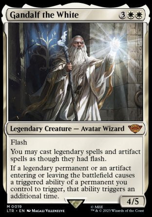 (019) Magic The Gathering The Lord of the Rings: Tales of Middle-earth Single: Gandalf the White  Mythic