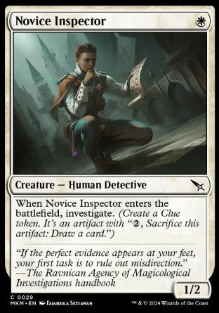 (029) Magic The Gathering Murders at Karlov Manor Single: Novice Inspector  Common