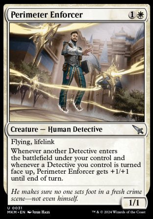 (031) Magic The Gathering Murders at Karlov Manor Single: Perimeter Enforcer  Uncommon