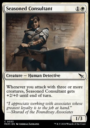 (033) Magic The Gathering Murders at Karlov Manor Single: Seasoned Consultant  Common