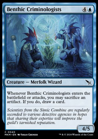 (040) Magic The Gathering Murders at Karlov Manor Single: Benthic Criminologists  Common