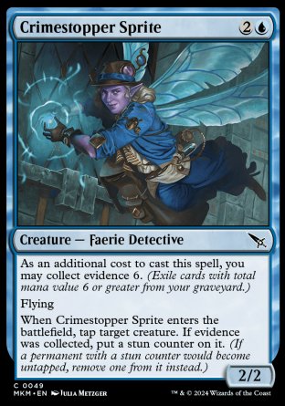 (049) Magic The Gathering Murders at Karlov Manor Single: Crimestopper Sprite  Common