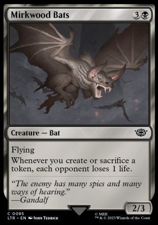 (095) Magic The Gathering The Lord of the Rings: Tales of Middle-earth Single: Mirkwood Bats  Common