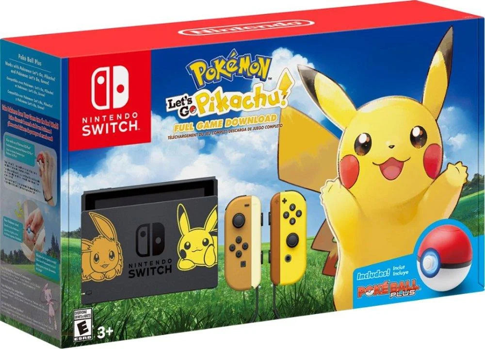 Nintendo Switch: Nintendo Switch Pokemon: Let's Go Pikachu Edition