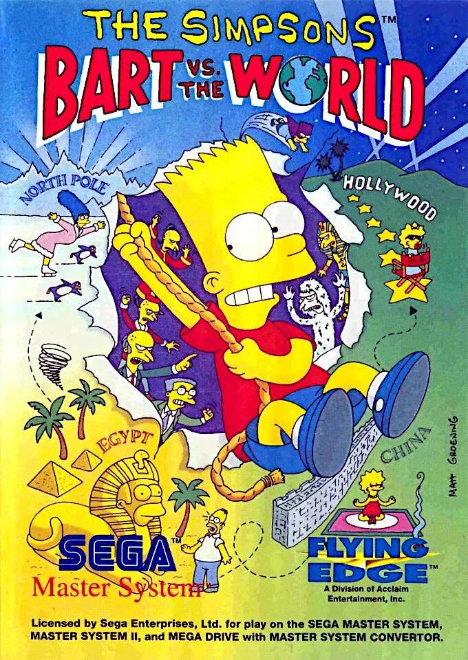 Master System: The Simpsons Bart vs the World