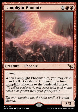 (137) Magic The Gathering Murders at Karlov Manor Single: Lamplight Phoenix  Rare