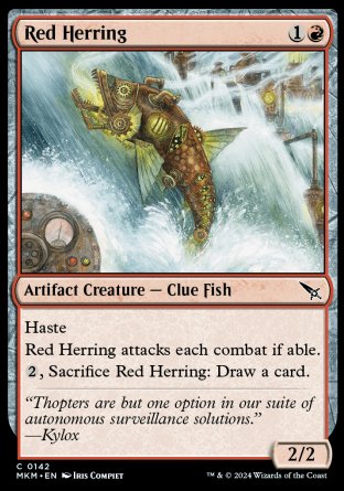 (142) Magic The Gathering Murders at Karlov Manor Single: Red Herring  Common