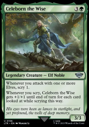 (156) Magic The Gathering The Lord of the Rings: Tales of Middle-earth Single: Celeborn the Wise  Uncommon