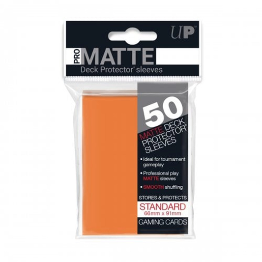 Ultra Pro Pro-Matte Orange Standard Deck Protector Sleeves 50ct