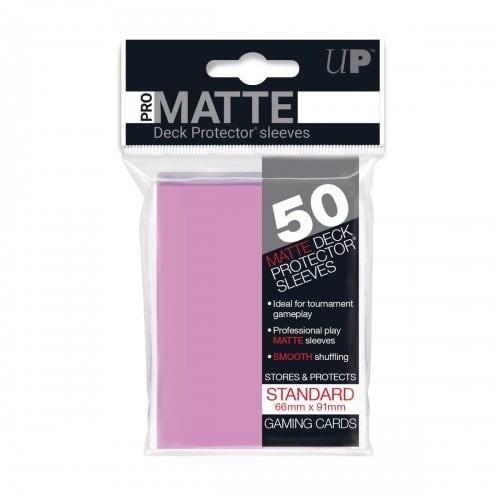 Ultra Pro Pro-Matte Pink Standard Deck Protector Sleeves 50ct