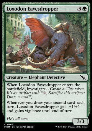 (168) Magic The Gathering Murders at Karlov Manor Single: Loxodon Eavesdropper  Common