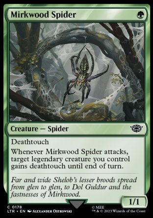 (178) Magic The Gathering The Lord of the Rings: Tales of Middle-earth Single: Mirkwood Spider  Common