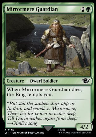 (179) Magic The Gathering The Lord of the Rings: Tales of Middle-earth Single: Mirrormere Guardian  Common