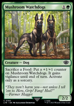 (180) Magic The Gathering The Lord of the Rings: Tales of Middle-earth Single: Mushroom Watchdogs  Common