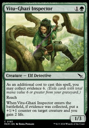 (183) Magic The Gathering Murders at Karlov Manor Single: Vitu-Ghazi Inspector  Common