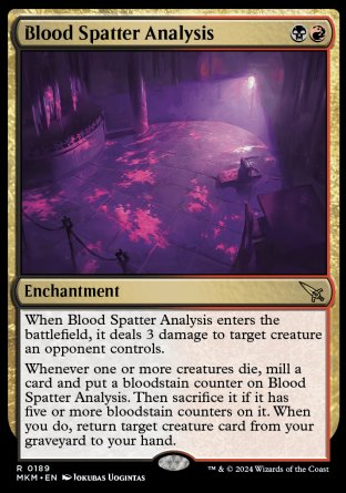 (189) Magic The Gathering Murders at Karlov Manor Single: Blood Spatter Analysis  Rare