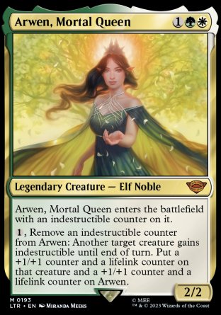 (193) Magic The Gathering The Lord of the Rings: Tales of Middle-earth Single: Arwen, Mortal Queen  Mythic