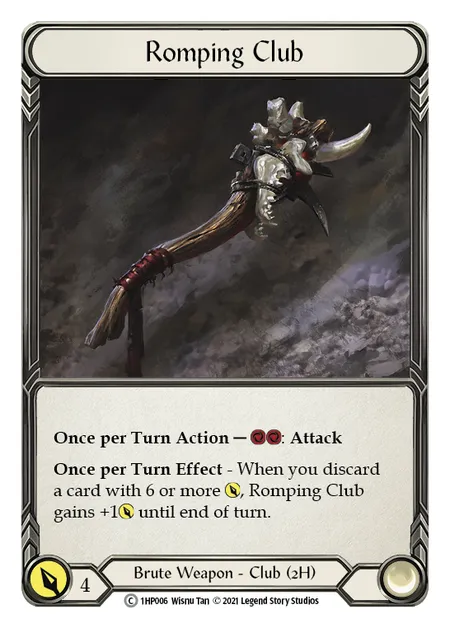 (1HP006) Flesh & Blood TCG History Pack 1 Single: Romping Club (Regular)  Common