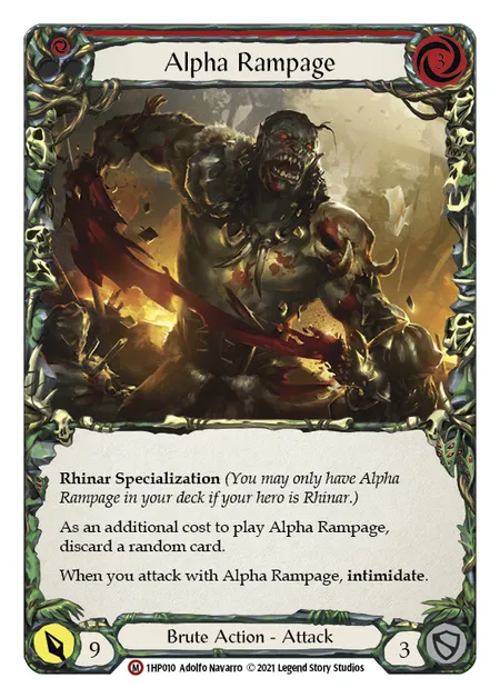 (1HP010) Flesh & Blood TCG History Pack 1 Single: Alpha Rampage (Regular)  Majestic