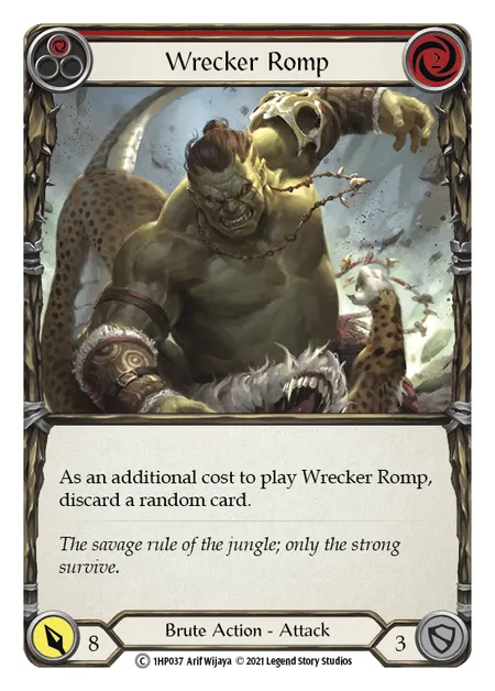 (1HP037) Flesh & Blood TCG History Pack 1 Single: Wrecker Romp (Red) (Regular)  Common