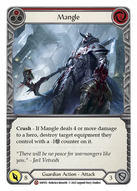 (1HP051) Flesh & Blood TCG History Pack 1 Single: Mangle (Regular)  Majestic