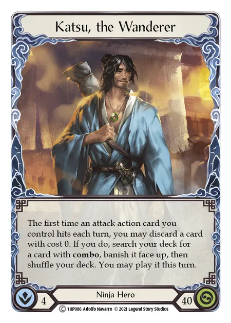 (1HP086) Flesh & Blood TCG History Pack 1 Single: Katsu, the Wanderer (Regular)  Common