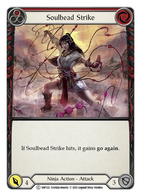 (1HP122) Flesh & Blood TCG History Pack 1 Single: Soulbead Strike (Red) (Regular)  Common