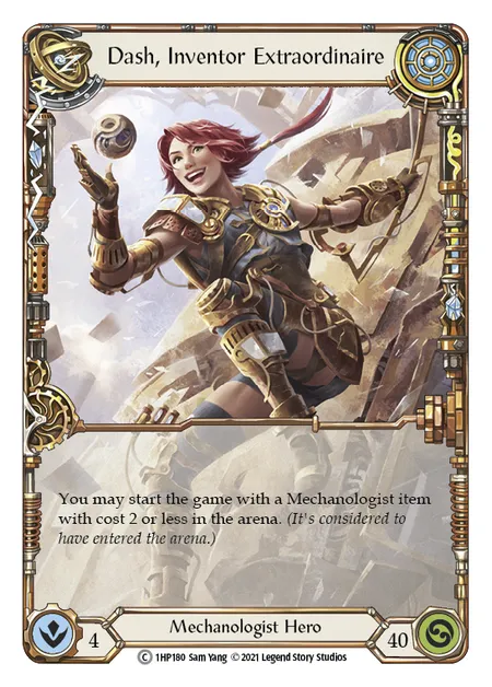 (1HP180) Flesh & Blood TCG History Pack 1 Single: Dash, Inventor Extraordinaire (Regular)  Common