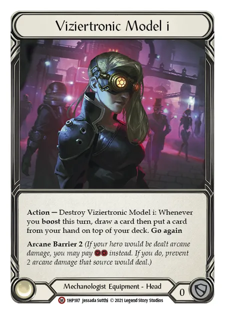 (1HP187) Flesh & Blood TCG History Pack 1 Single: Viziertronic Model i (Regular)  Majestic