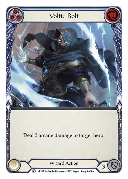 (1HP337) Flesh & Blood TCG History Pack 1 Single: Voltic Bolt (Blue) (Regular)  Common