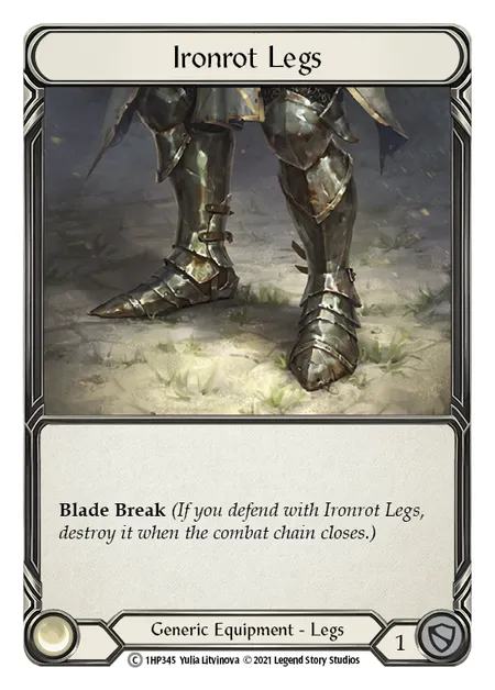 (1HP345) Flesh & Blood TCG History Pack 1 Single: Ironrot Legs (Regular)  Common