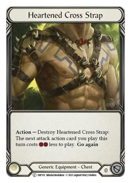 (1HP351) Flesh & Blood TCG History Pack 1 Single: Heartened Cross Strap (Regular)  Common