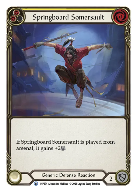 (1HP374) Flesh & Blood TCG History Pack 1 Single: Springboard Somersault (Regular)  Rare