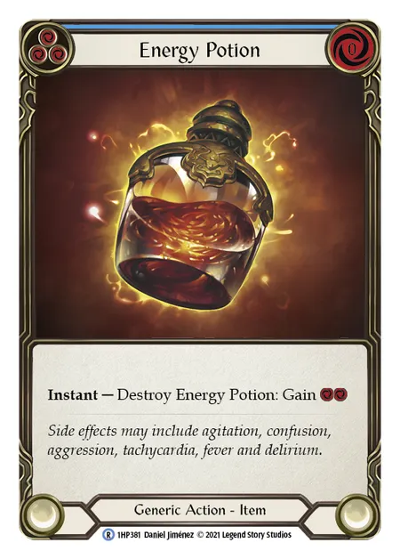 (1HP381) Flesh & Blood TCG History Pack 1 Single: Energy Potion (Regular)  Rare