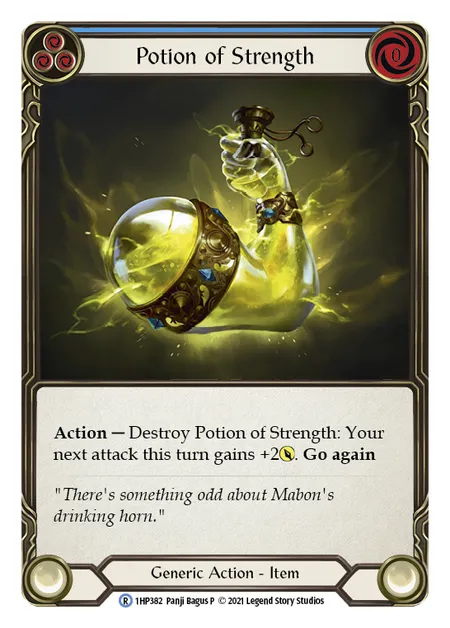 (1HP382) Flesh & Blood TCG History Pack 1 Single: Potion of Strength (Regular)  Rare