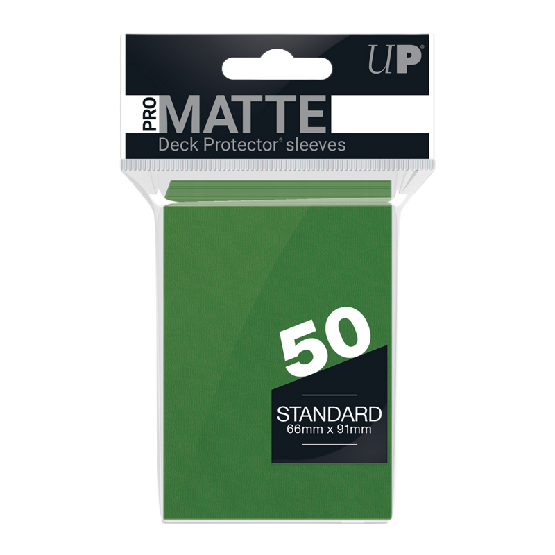 Ultra Pro Pro-Matte Green Standard Deck Protector Sleeves 50ct