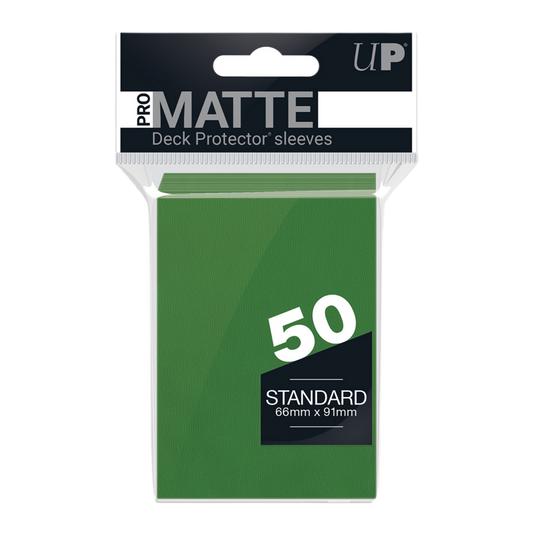 Ultra Pro Pro-Matte Green Standard Deck Protector Sleeves 50ct