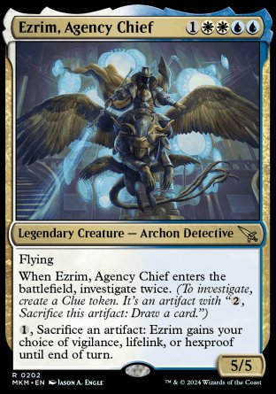 (202) Magic The Gathering Murders at Karlov Manor Single: Ezrim, Agency Chief  Rare