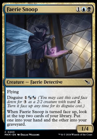 (203) Magic The Gathering Murders at Karlov Manor Single: Faerie Snoop  Common