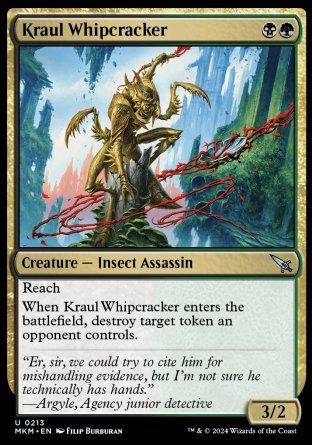 (213) Magic The Gathering Murders at Karlov Manor Single: Kraul Whipcracker (V.1)  Uncommon