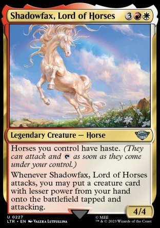 (227) Magic The Gathering The Lord of the Rings: Tales of Middle-earth Single: Shadowfax, Lord of Horses  Uncommon