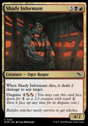 (231) Magic The Gathering Murders at Karlov Manor Single: Shady Informant  Common