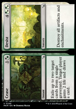 (246) Magic The Gathering Murders at Karlov Manor Single: Cease // Desist  Uncommon