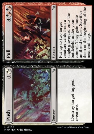 (250) Magic The Gathering Murders at Karlov Manor Single: Push // Pull  Uncommon