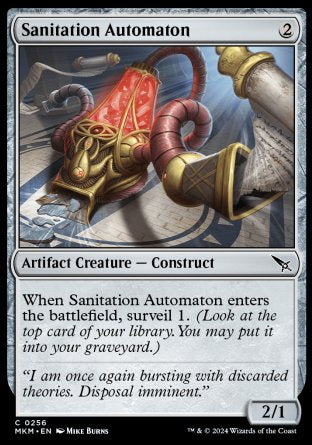 (256) Magic The Gathering Murders at Karlov Manor Single: Sanitation Automaton  Common