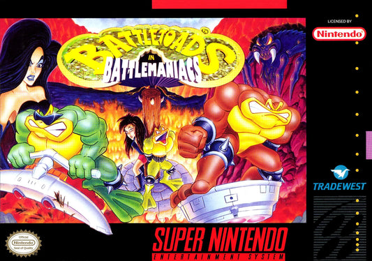 Super Nintendo: Battletoads in Battlemaniacs