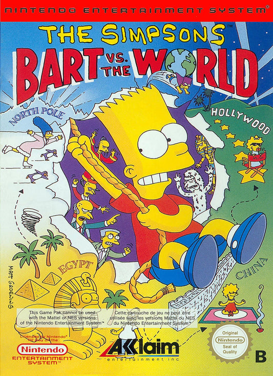 NES: The Simpsons Bart vs the World