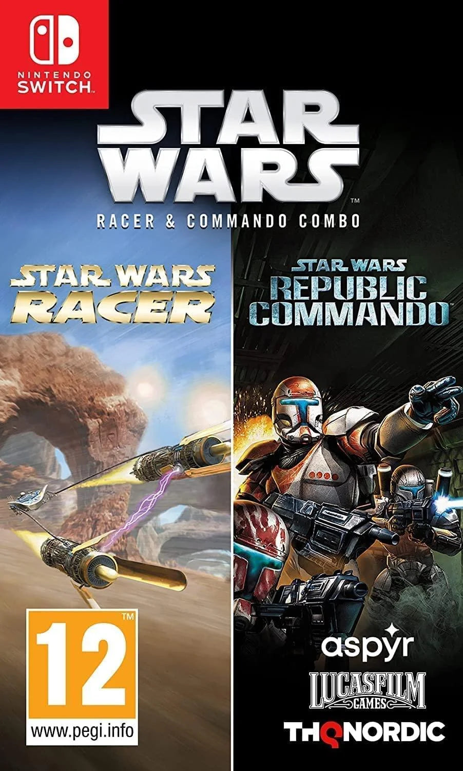 Nintendo Switch: Star Wars Racer & Commando Combo